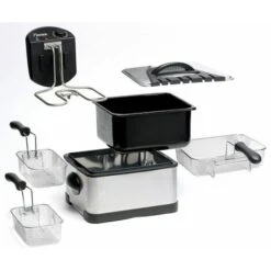 DF402B Friggitrice Famiglia 2000 W 3 Cestelli Bestron -Piccoli Elettrodomestici 1297250 4