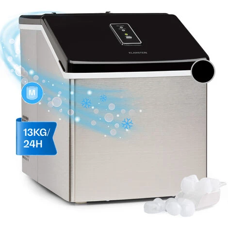 Klarstein Clearcube Macchina Per Cubetti Di Ghiaccio - Ghiaccio Trasparente 13kg/24h Acciaio Inox Nero 3 Klarstein Clearcube Macchina Per Cubetti Di Ghiaccio - Ghiaccio Trasparente 13kg/24h Acciaio Inox Nero