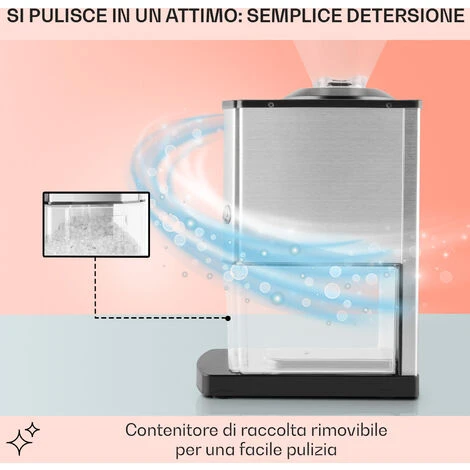 Oneconcept Icebreaker Macchina Tritaghiaccio 15kg/h 3,5 Litri Acciaio Inox 7 Oneconcept Icebreaker Macchina Tritaghiaccio 15kg/h 3,5 Litri Acciaio Inox - immagine 5