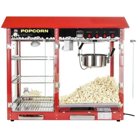 Macchina Per Popcorn Professionale Rossa - Vetrina Espositiva Riscaldata 1700W 6 Macchina Per Popcorn Professionale Rossa - Vetrina Espositiva Riscaldata 1700W - immagine 4