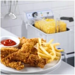 Friggitrice Elettrica Con Capacità 17 Litri 3000 Watt Acciaio Inox 60-200 °C -Piccoli Elettrodomestici 14896923 4