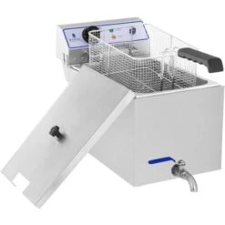 Friggitrice Elettrica Con Capacità 17 Litri 3000 Watt Acciaio Inox 60-200 °C -Piccoli Elettrodomestici 14896923 5