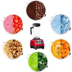 Frullatore Da Tavolo Mixer Miscelatore Smoothies 2 L 1500W 32000 Giri/Min Rosso 10 Frullatore Da Tavolo Mixer Miscelatore Smoothies 2 L 1500W 32000 Giri/Min Rosso -Piccoli Elettrodomestici 14899778 4