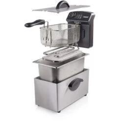 Friggitrice Elettrica In Acciaio Inox 3 Lt 2000W Termostato Regolabile 190 Gradi -Piccoli Elettrodomestici 16168004 3