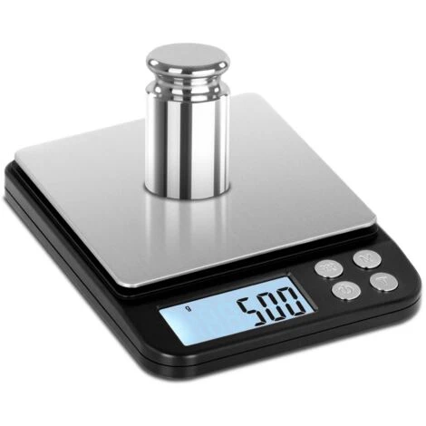 Bilancia Di Precisione Bilancia Controllo Acciaio Inox Plastica Abs 500G/0 01G 3 Bilancia Di Precisione Bilancia Controllo Acciaio Inox Plastica Abs 500G/0 01G