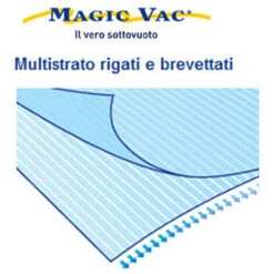 ROTOLO ROTOLI BUSTE SACCHETTO SOTTOVUOTO RIGATI MAGIC VAC VARIE MISURE (23897V) CM 15X6 (23897) -Piccoli Elettrodomestici 25108862 2