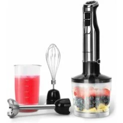FRULLATORE 1000W FRULLATORI A IMMERSIONE MINIPIMER 4 IN 1 MIXER PIÙ DI 6 VELOCITÀ TURBO -Piccoli Elettrodomestici 27160522 2