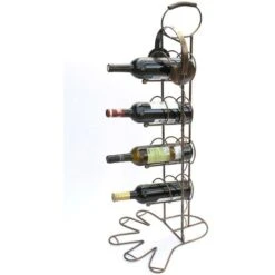 DanDiBo Scaffale Vino 10-0445 Scaffale Porta Bottiglie In Metallo 93 Cm Scaffale Porta Vini -Piccoli Elettrodomestici 29308959 3