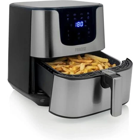 Princess Friggitrice Ad Aria Senza Olio Digitale Deluxe XXL 1700W 5.5lt Litri 2 Princess Friggitrice Ad Aria Senza Olio Digitale Deluxe XXL 1700W 5.5lt Litri