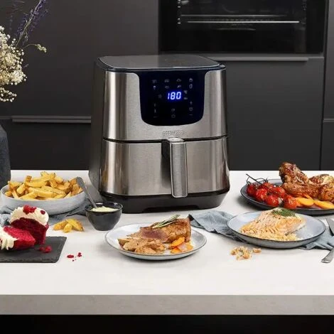 Princess Friggitrice Ad Aria Senza Olio Digitale Deluxe XXL 1700W 5.5lt Litri 3 Princess Friggitrice Ad Aria Senza Olio Digitale Deluxe XXL 1700W 5.5lt Litri - immagine 2