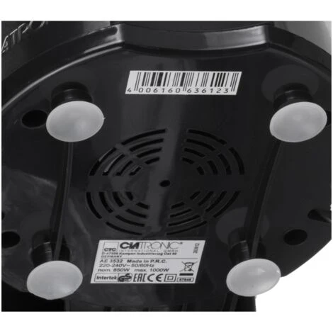 Clatronic AE 3532 Frullatore Semiprofessionale, 2 Velocità, Staccabile, 1000 W, 2 Litri, 0 Decibel, Nero/Acciaio Inossidabile 3 Clatronic AE 3532 Frullatore Semiprofessionale, 2 Velocità, Staccabile, 1000 W, 2 Litri, 0 Decibel, Nero/Acciaio Inossidabile