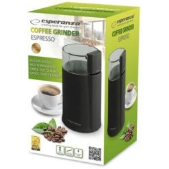 Esperanza Ekc001k Macinacaffè Nero 160 W -Piccoli Elettrodomestici 35406821 4