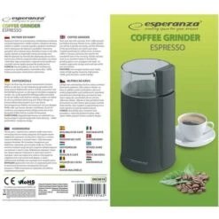 Esperanza Ekc001k Macinacaffè Nero 160 W -Piccoli Elettrodomestici 35406821 5