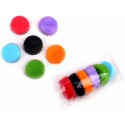 Tappo A Corona In Silicone Confezione Da 6, Tappo Per Bottiglia, Tappo In Silicone Ecologico, Tappo Per Birra Riutilizzabile Colore Casuale -Piccoli Elettrodomestici 36032590 5