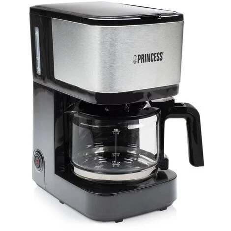 Macchina Caffè Con Filtro Compact 8 600 W 0,75 L Nero Argento Princess 3 Macchina Caffè Con Filtro Compact 8 600 W 0,75 L Nero Argento Princess
