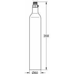Grohe Ricambi - Bombola CO2 425g Per Grohe Blue 40422000 -Piccoli Elettrodomestici 40508959 2