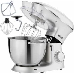 AREBOS Robot Da Cucina 1500W XXL 8 L In Acciaio Inox 6 Gradini Argento Silenzioso