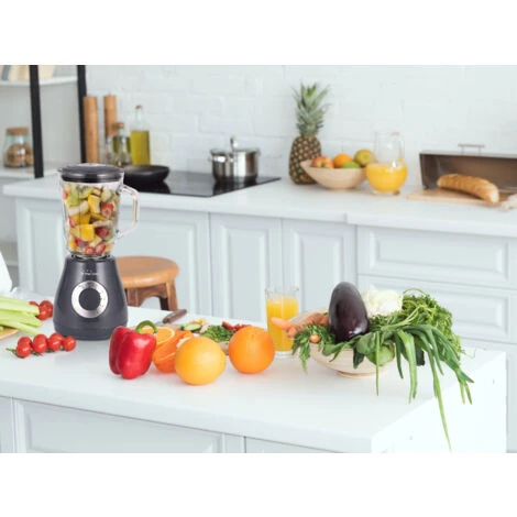 Frullatore A Bicchiere 400 W Con Caraffa In Vetro E 5 Velocità Lame In Acciaio Inox PURLINE HOMEAPP BV 5 Frullatore A Bicchiere 400 W Con Caraffa In Vetro E 5 Velocità Lame In Acciaio Inox PURLINE HOMEAPP BV - immagine 3