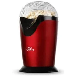 Macchina Per Popcorn Portatile Orbegozo. Rosso Metallizzato. Operazione Facile E Veloce. Popcorn In 3 Minuti Potenza 1000W.