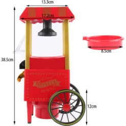 MACCHINA POPCORN POTENZA 1200W SENZA OLIO FESTE PARTY BAMBINI,rosso -Piccoli Elettrodomestici 47300673 3