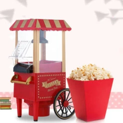 MACCHINA POPCORN POTENZA 1200W SENZA OLIO FESTE PARTY BAMBINI,rosso -Piccoli Elettrodomestici 47300673 4