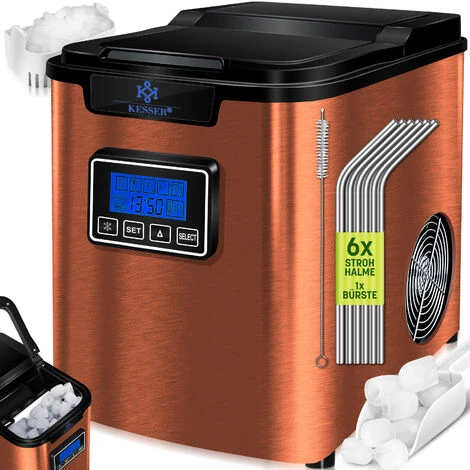 KESSER® Macchina Del Ghiaccio Macchina Per Il Ghiaccio In Acciaio Inox 150W Macchina Per Il Ghiaccio 12 Kg 24 H Cubetti Di 3 Dimensioni Preparazione In 6 Min Serbatoio Dell'acqua Da 2,2 Litri T 3 KESSER® Macchina Del Ghiaccio Macchina Per Il Ghiaccio In Acciaio Inox 150W Macchina Per Il Ghiaccio 12 Kg 24 H Cubetti Di 3 Dimensioni Preparazione In 6 Min Serbatoio Dell'acqua Da 2,2 Litri T