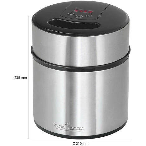 Macchina Del Ghiaccio Per Gelato Yogurt E Sorbetti 1,8L ICM 1140 5 Macchina Del Ghiaccio Per Gelato Yogurt E Sorbetti 1,8L ICM 1140 - immagine 3