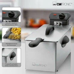 Clatronic Friggitrice Elettrica 3 Litri 2000 Watt Con Termostato FR 3586 -Piccoli Elettrodomestici 54177912 5