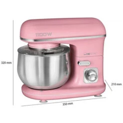 Clatronic Impastatrice Rock N Retro 5 Litri 1100 Watt Rosa KM 3711 -Piccoli Elettrodomestici 54177932 3
