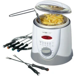 Clatronic Friggitrice Per Fonduta Da 1L Con 6 Forchettine FFR 2916