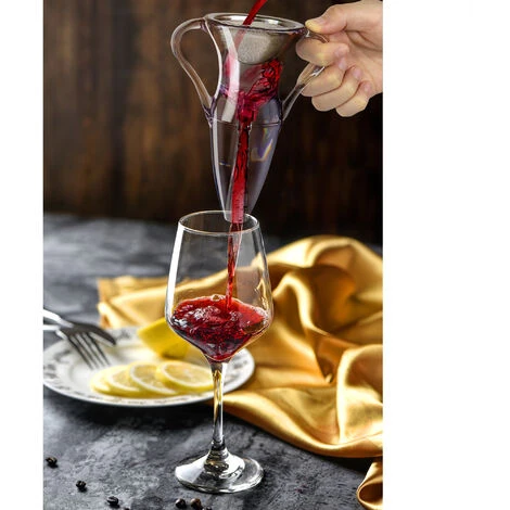 Todeco Decanter Per Vino, Aeratore Vino Rosso - Scatola: Pacco Regalo - Materiale: Acrilico - Con Anse 5 Todeco Decanter Per Vino, Aeratore Vino Rosso - Scatola: Pacco Regalo - Materiale: Acrilico - Con Anse - immagine 3