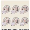 TAZZINE CAFFE' CONF. 6 PZ. C/PIATT. -Piccoli Elettrodomestici 55577210 1