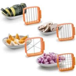 Mandolina Affettaverdure Manuale 5in1 Affettatrice Cucina 7 Pezzi Multifunzione -Piccoli Elettrodomestici 57717057 2