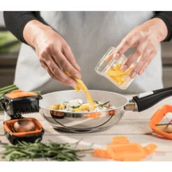 Mandolina Affettaverdure Manuale 5in1 Affettatrice Cucina 7 Pezzi Multifunzione -Piccoli Elettrodomestici 57717057 3