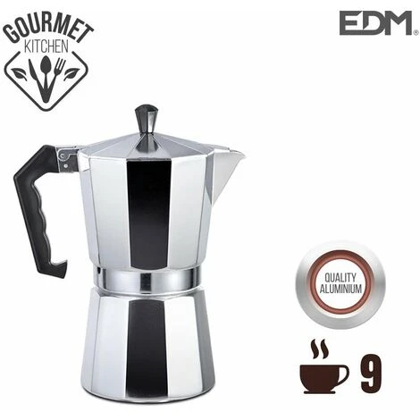 Caffettiera In Alluminio - 9 Tazze - Edm 3 Caffettiera In Alluminio - 9 Tazze - Edm