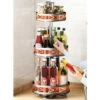Supporto Dispenser Contenitore Portaspezie In Metallo 3 Ripiani Girevoli Quadrat -Piccoli Elettrodomestici 59587848 1