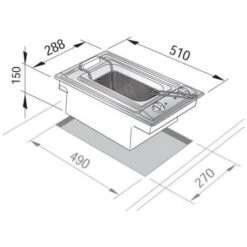 DeLonghi De Longhi FRI 13/2 Linea Domino Friggitrice Elettrica Da Incasso 30 Cm Acciaio Inox 7 DeLonghi De Longhi FRI 13/2 Linea Domino Friggitrice Elettrica Da Incasso 30 Cm Acciaio Inox -Piccoli Elettrodomestici 59673218 3