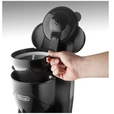 DeLonghi ICM2.1B Macchina Da Caffè Filtro Americano, 1,5 Litri, Caraffa In Vetro, Colore Nero 4 DeLonghi ICM2.1B Macchina Da Caffè Filtro Americano, 1,5 Litri, Caraffa In Vetro, Colore Nero - immagine 2