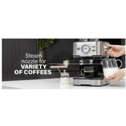 Princess 249412 Macchina Caffe' Compatibile Con Caffe' Macinato E Capsule Nespresso Capacita' 1,5 Litri Pompa Da 20 Bar Acciaio Inox -Piccoli Elettrodomestici 59675239 3