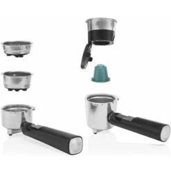 Princess 249412 Macchina Caffe' Compatibile Con Caffe' Macinato E Capsule Nespresso Capacita' 1,5 Litri Pompa Da 20 Bar Acciaio Inox -Piccoli Elettrodomestici 59675239 5