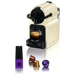 DeLonghi EN80.CW Nespresso Inissia Macchina Da Caffe' Sistema Nespresso Potenza 1260 W Capacita' 0,7 Litri Flow Stop Crema/Nero