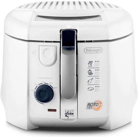 DeLonghi F28311 RotoFry Friggitrice Capacita' 1,2 Kg Potenza 1800 W Easy Clean System Bianco 3 DeLonghi F28311 RotoFry Friggitrice Capacita' 1,2 Kg Potenza 1800 W Easy Clean System Bianco