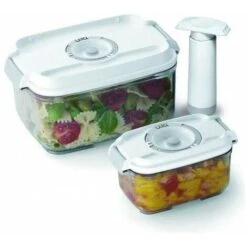 Laica Set 2 Contenitori Rettangolari E Pompetta -Piccoli Elettrodomestici 59678039 2