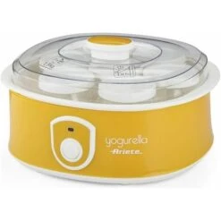 Ariete 617 Yogurella Yogurtiera Elettrica Con 7 Vasetti In Vetro 1,3Kg 20W Bianco/Giallo