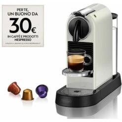 DeLonghi Citiz Macchina Per Caffe' Automatica Con Capsule 1Lt Bianco -Piccoli Elettrodomestici 60627829 3