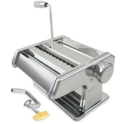 Trade Shop - Macchina Per Pasta Manuale Da Cucina In Acciaio Cromato Fettuccine Tagliolini 5 Trade Shop - Macchina Per Pasta Manuale Da Cucina In Acciaio Cromato Fettuccine Tagliolini -Piccoli Elettrodomestici 60665650 2