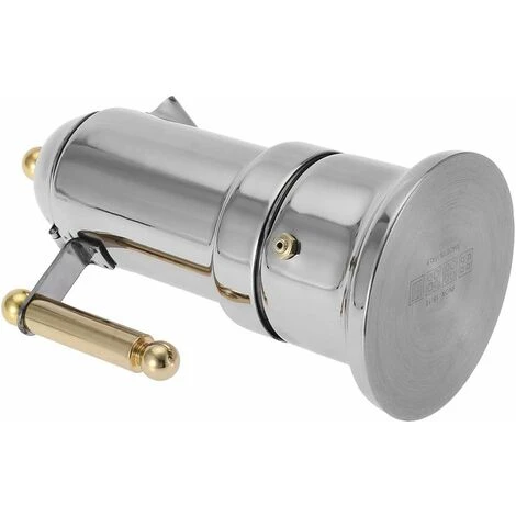 Caffettiera Con Piano Cottura In Acciaio Inossidabile Da 4 Tazze Pentola Per Caffè Espresso Durevole Pentola Per Moka In Argento Con Valvola Di Sicurezza 6 Caffettiera Con Piano Cottura In Acciaio Inossidabile Da 4 Tazze Pentola Per Caffè Espresso Durevole Pentola Per Moka In Argento Con Valvola Di Sicurezza - immagine 4