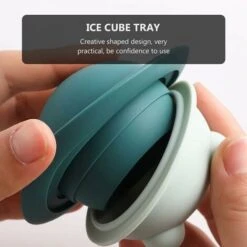 Stampi In Silicone Per Palline Di Ghiaccio Stampo Per Ghiaccio A Sfera Vassoi Per Cubetti Di Ghiaccio Creatore Di Sfere Di Ghiaccio Per Cocktail Di Whisky Blu Bourbon -Piccoli Elettrodomestici 63849746 3