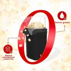 Mini Macchina Per Popcorn Elettrica Ad Aria 416371 Potenza 1200W Con Misurino Colore: Nero -Piccoli Elettrodomestici 66812616 5