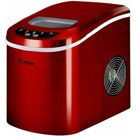 RELAX4LIFE Macchina Ghiaccio 2,2 L, Fabbricatore Cubetti 12 Kg In 24 H, Ciclo Produttivo 6-13 Minuti, Tecnologia A Infrarossi, Funzionamento Automatico (Rosso) 3 RELAX4LIFE Macchina Ghiaccio 2,2 L, Fabbricatore Cubetti 12 Kg In 24 H, Ciclo Produttivo 6-13 Minuti, Tecnologia A Infrarossi, Funzionamento Automatico (Rosso)